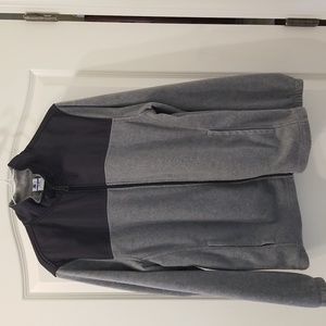 STARTER Grey and Navy Blue Lightweight Polar Fleece Jacket